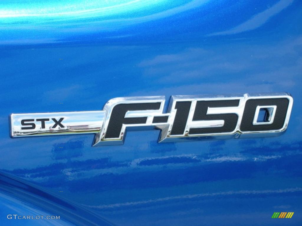 2010 F150 STX SuperCab - Blue Flame Metallic / Medium Stone photo #4