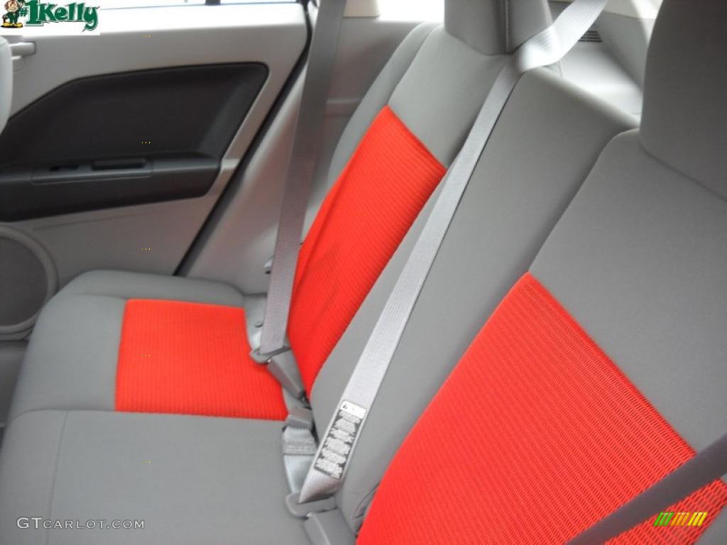 2007 Caliber SXT - Sunburst Orange Pearl / Pastel Slate Gray/Orange photo #13