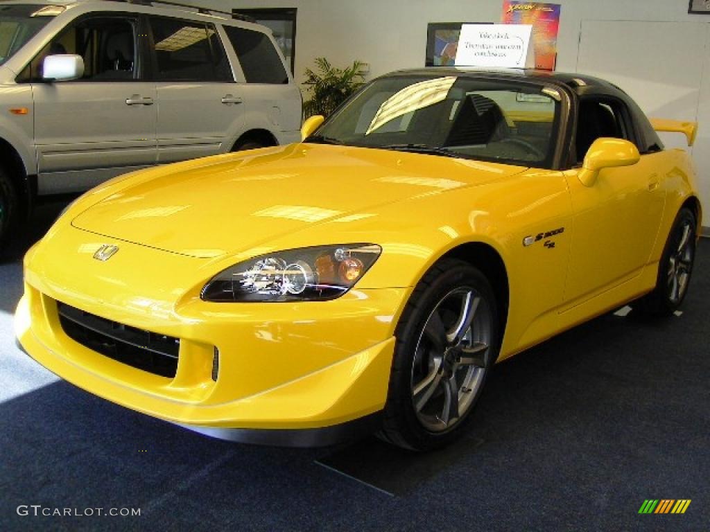 2008 S2000 CR Roadster - Rio Yellow Pearl / Black/Yellow photo #1