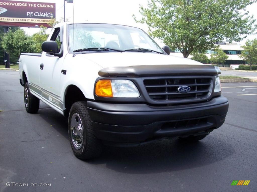2004 F150 XLT Heritage Regular Cab 4x4 - Oxford White / Medium Graphite photo #10