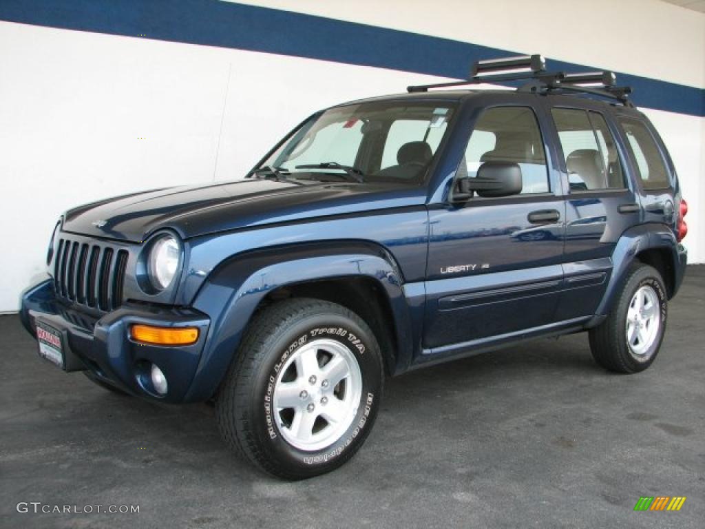 2003 Liberty Limited 4x4 - Patriot Blue Pearl / Dark Slate Gray photo #1