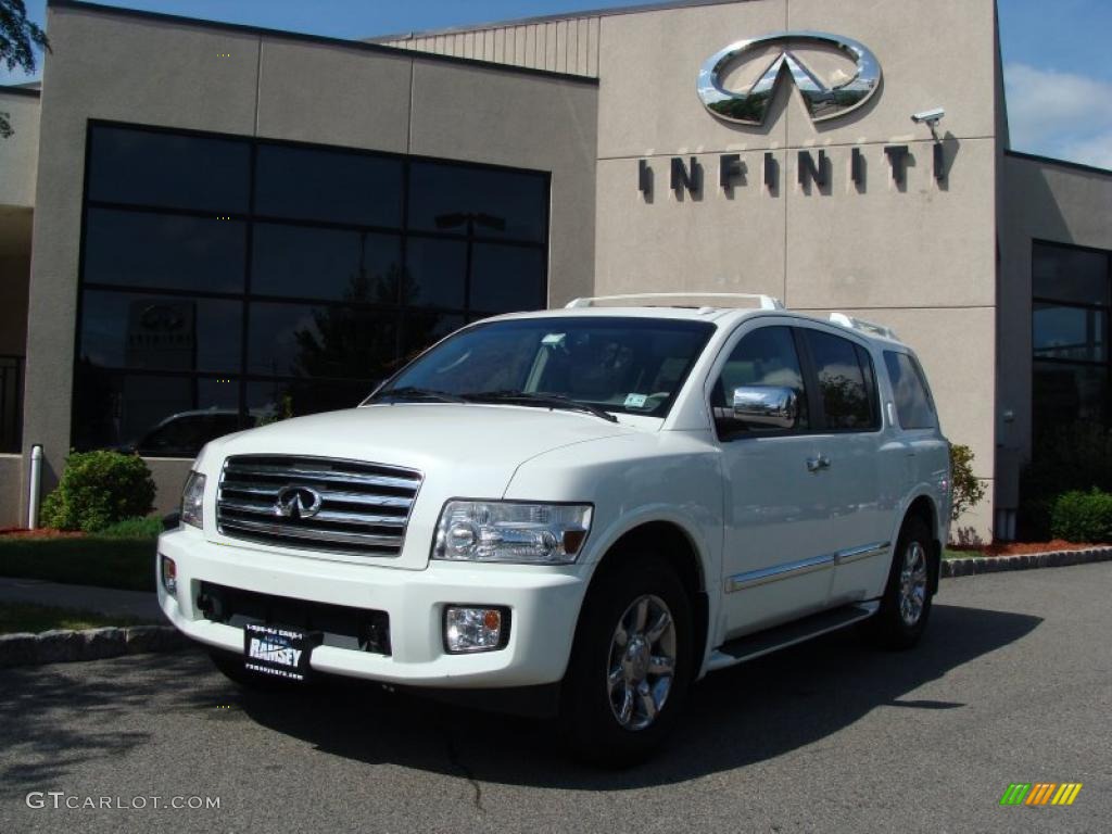 2007 QX 56 4WD - Tuscan Pearl / Willow Beige photo #1