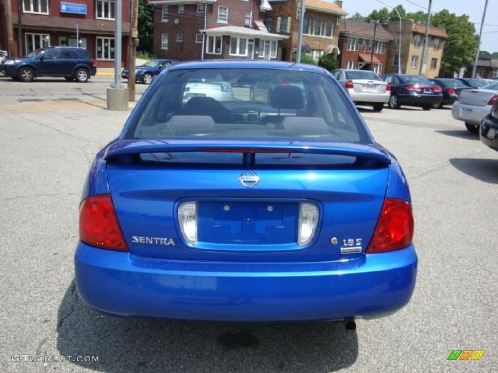 2006 Sentra 1.8 S Special Edition - Sapphire Blue Metallic / Charcoal photo #3
