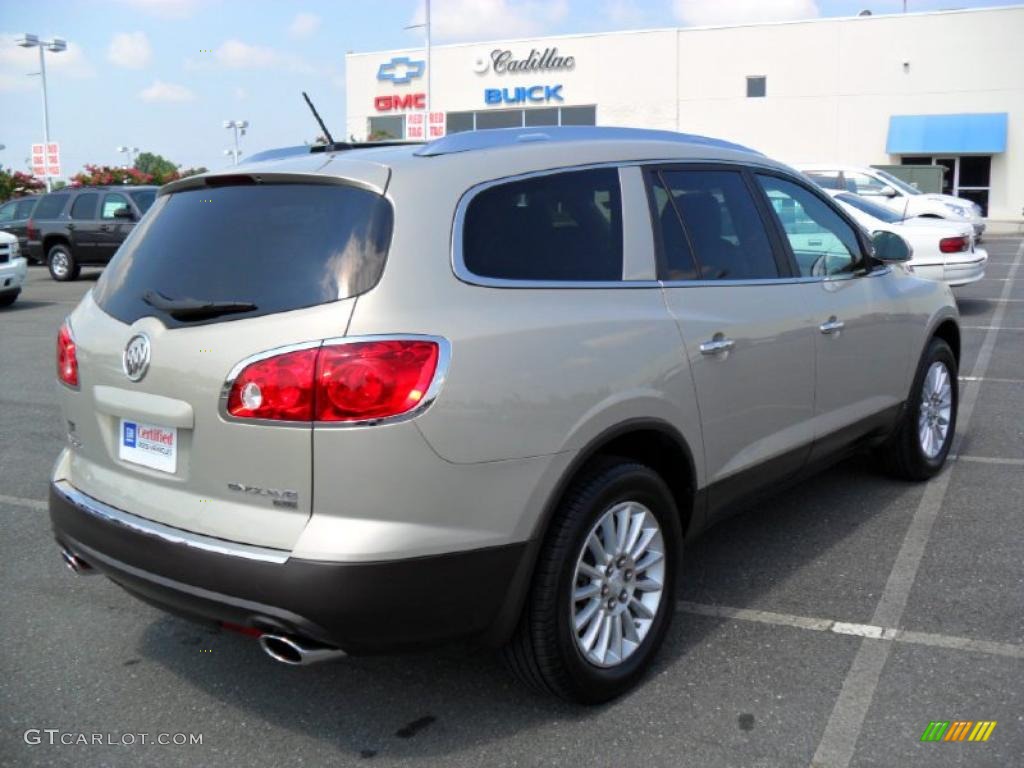 2008 Enclave CXL - Gold Mist Metallic / Cashmere/Cocoa photo #4