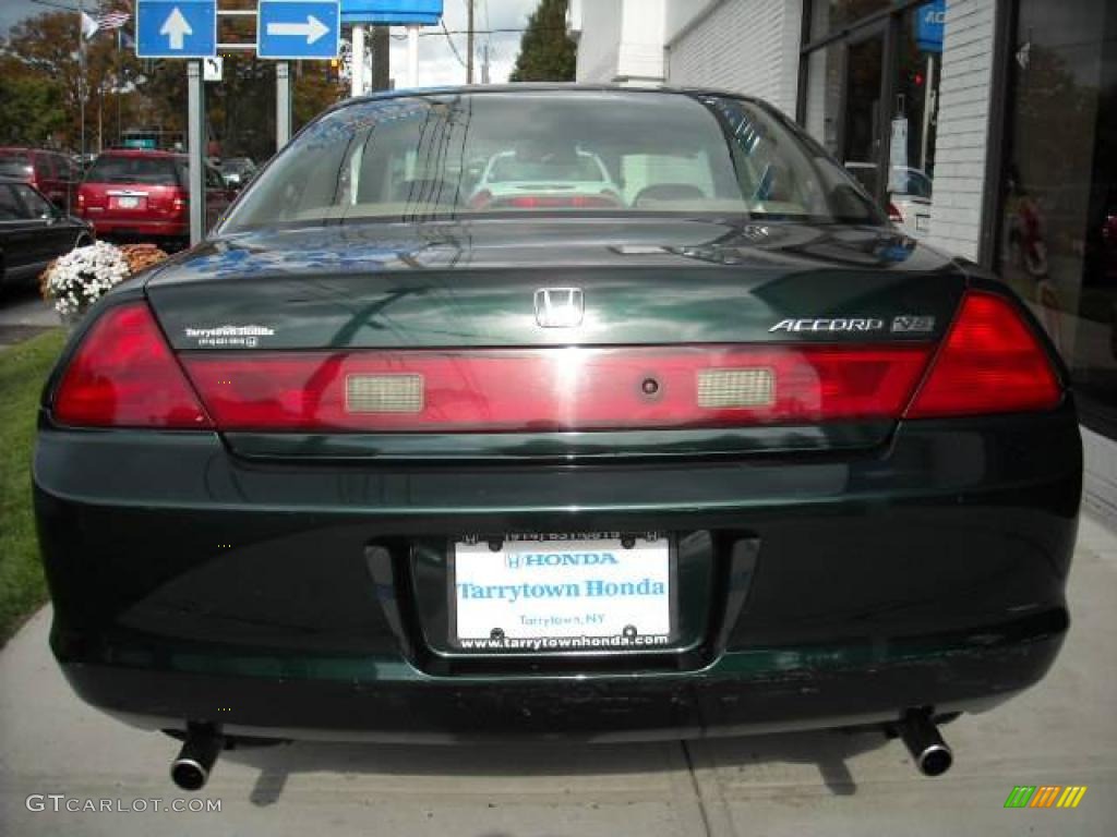 1999 Accord EX V6 Coupe - Dark Emerald Pearl / Ivory photo #5