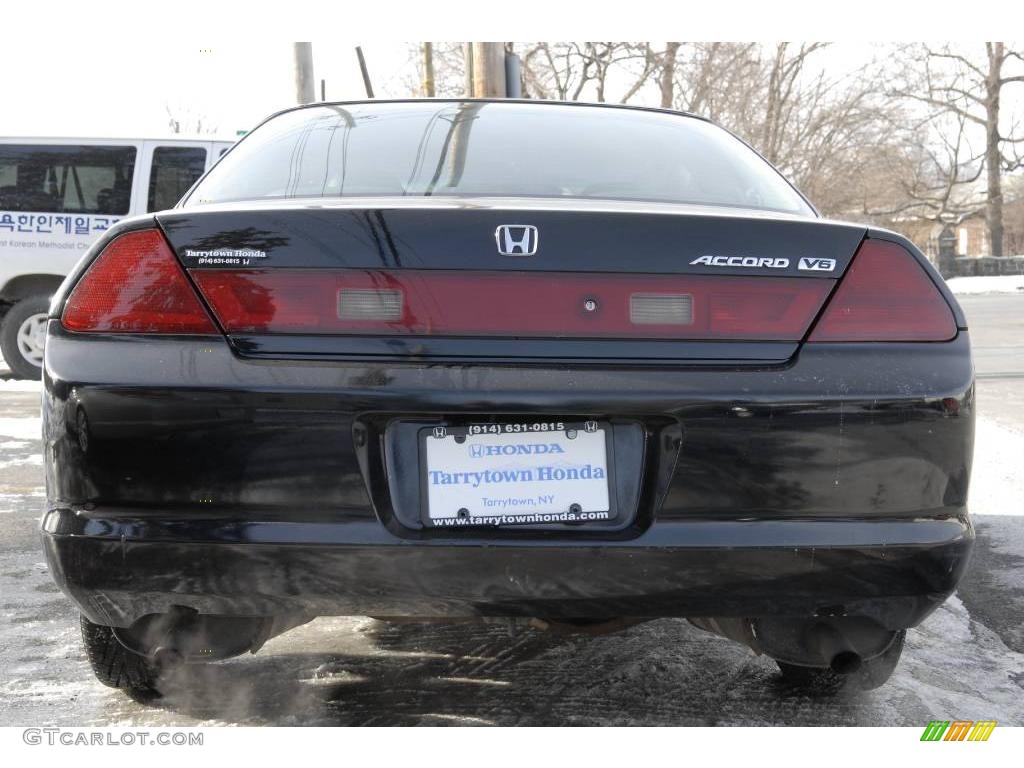 2000 Accord EX V6 Coupe - Nighthawk Black Pearl / Charcoal photo #5