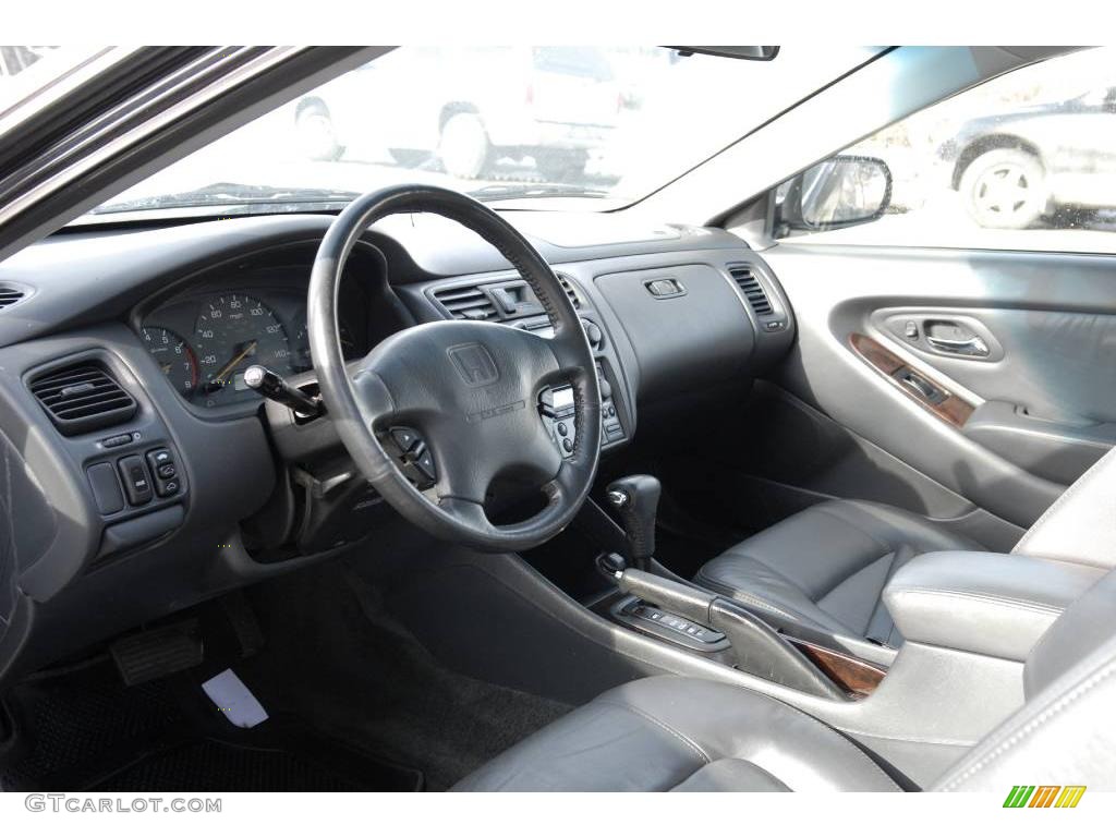 2000 Accord EX V6 Coupe - Nighthawk Black Pearl / Charcoal photo #6