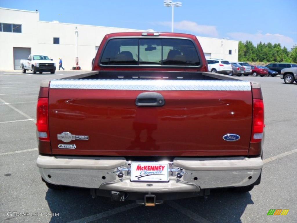 2007 F350 Super Duty King Ranch Crew Cab 4x4 Dually - Dark Copper Metallic / Castano Brown Leather photo #3