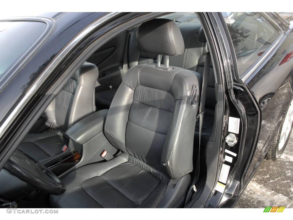 2000 Accord EX V6 Coupe - Nighthawk Black Pearl / Charcoal photo #7