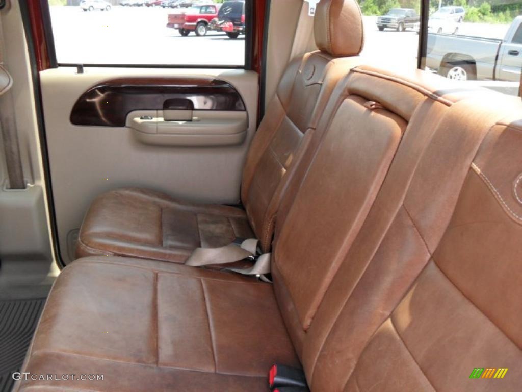 2007 F350 Super Duty King Ranch Crew Cab 4x4 Dually - Dark Copper Metallic / Castano Brown Leather photo #13