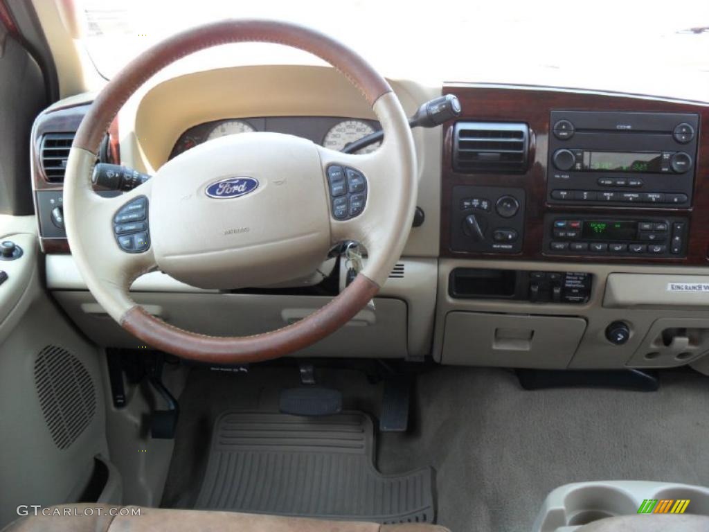 2007 F350 Super Duty King Ranch Crew Cab 4x4 Dually - Dark Copper Metallic / Castano Brown Leather photo #14
