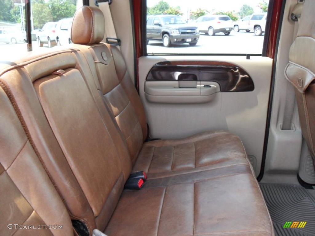 2007 F350 Super Duty King Ranch Crew Cab 4x4 Dually - Dark Copper Metallic / Castano Brown Leather photo #17