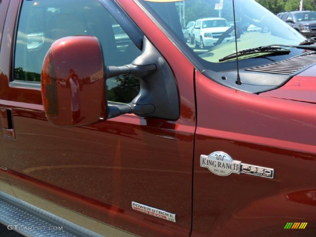 2007 F350 Super Duty King Ranch Crew Cab 4x4 Dually - Dark Copper Metallic / Castano Brown Leather photo #21