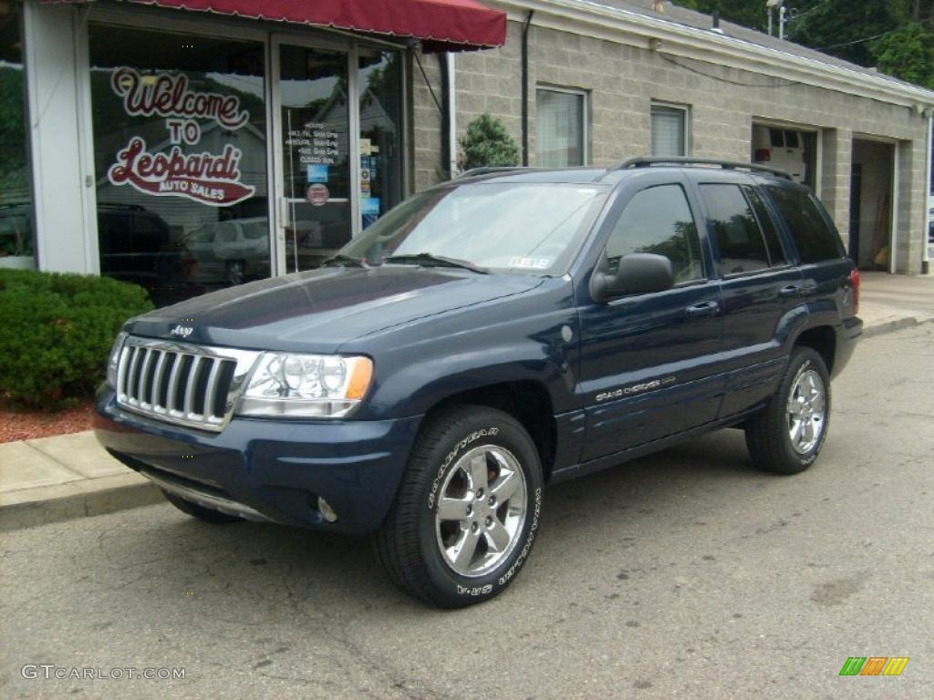 2004 Grand Cherokee Limited 4x4 - Midnight Blue Pearl / Taupe photo #1
