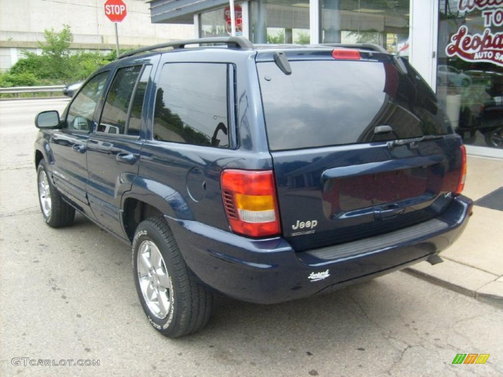 2004 Grand Cherokee Limited 4x4 - Midnight Blue Pearl / Taupe photo #3