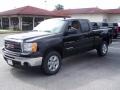 2009 Onyx Black GMC Sierra 1500 SLT Extended Cab  photo #1