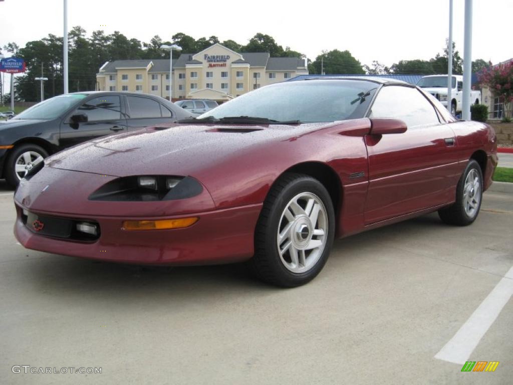 1995 Camaro Z28 Coupe - Medium Patriot Red Metallic / Dark Gray photo #2