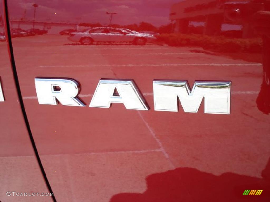 2010 Ram 1500 Big Horn Quad Cab - Inferno Red Crystal Pearl / Dark Slate/Medium Graystone photo #17