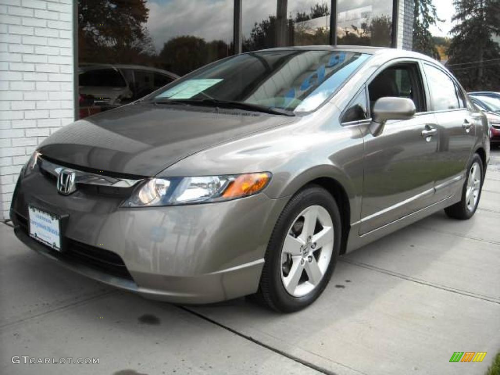 2008 Civic EX Sedan - Galaxy Gray Metallic / Gray photo #1