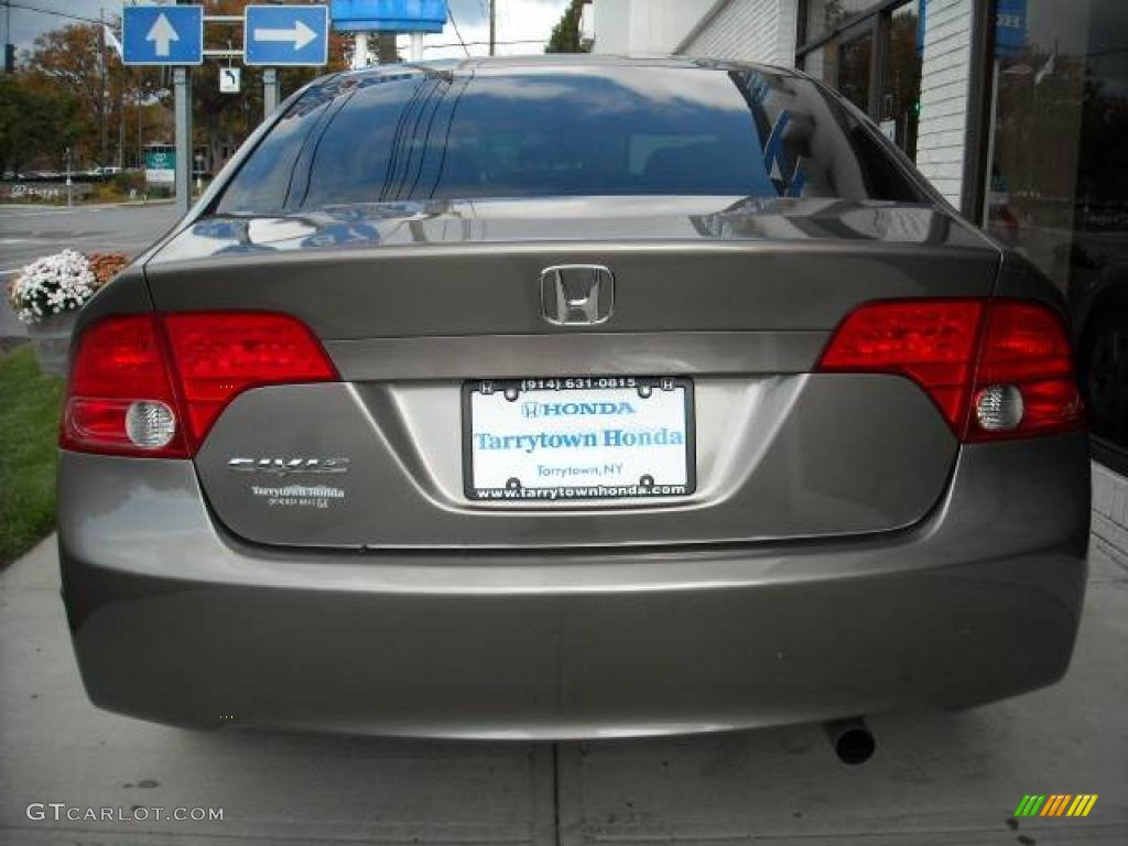 2008 Civic EX Sedan - Galaxy Gray Metallic / Gray photo #4