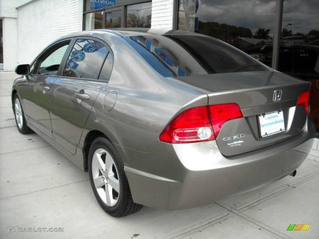 2008 Civic EX Sedan - Galaxy Gray Metallic / Gray photo #5