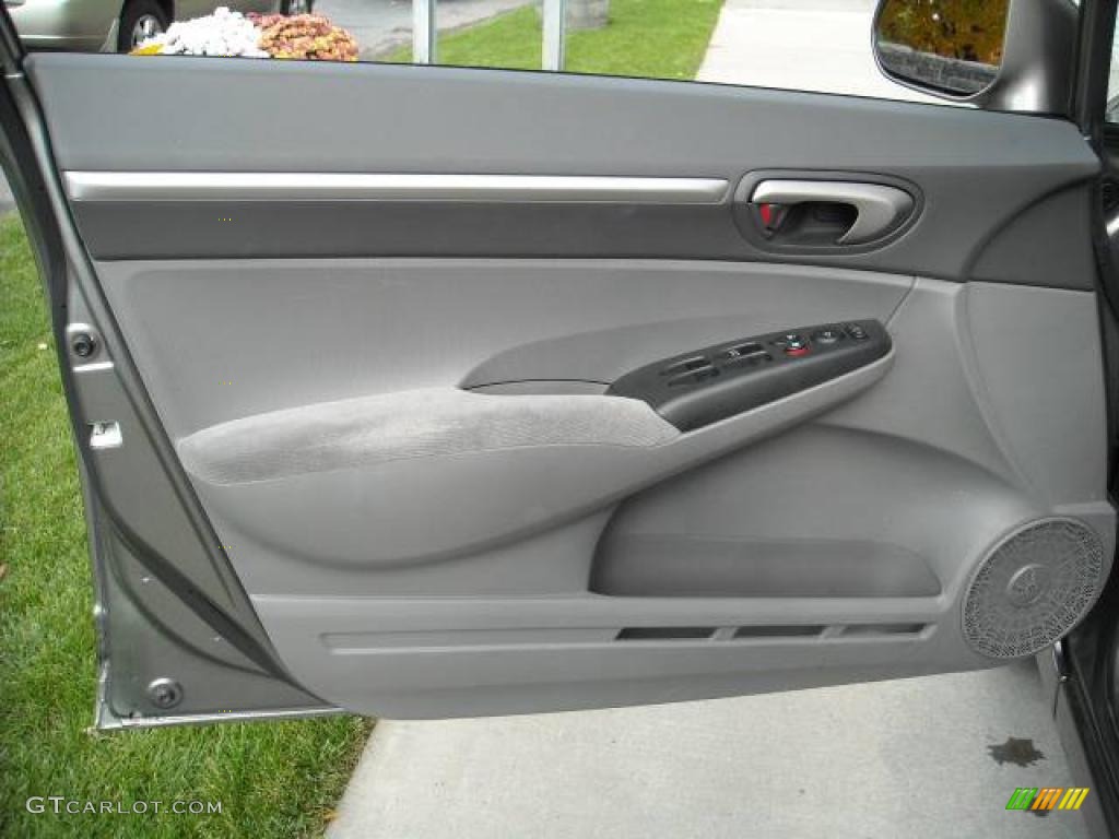 2008 Civic EX Sedan - Galaxy Gray Metallic / Gray photo #9