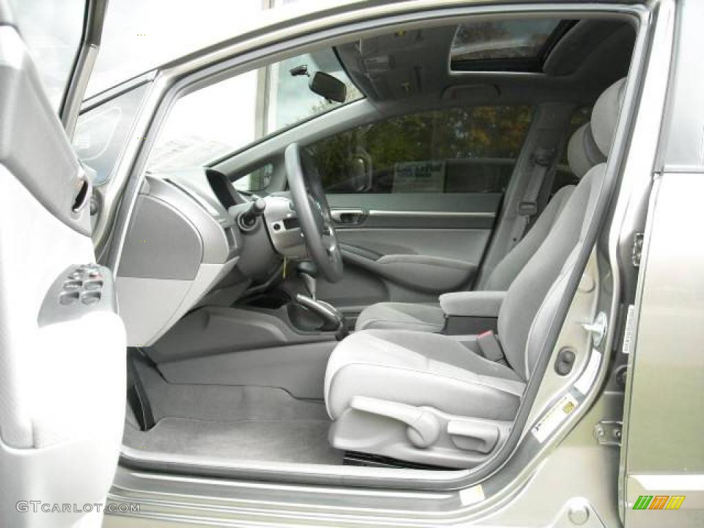 2008 Civic EX Sedan - Galaxy Gray Metallic / Gray photo #10