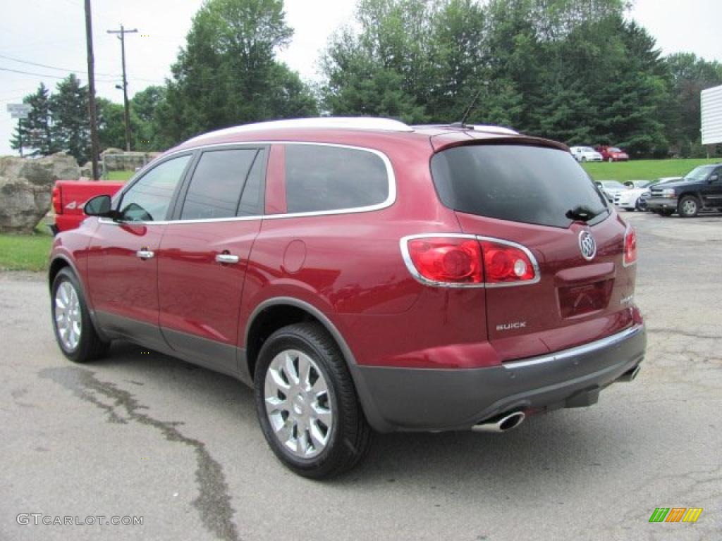 2010 Enclave CXL AWD - Red Jewel Tintcoat / Cashmere/Cocoa photo #10