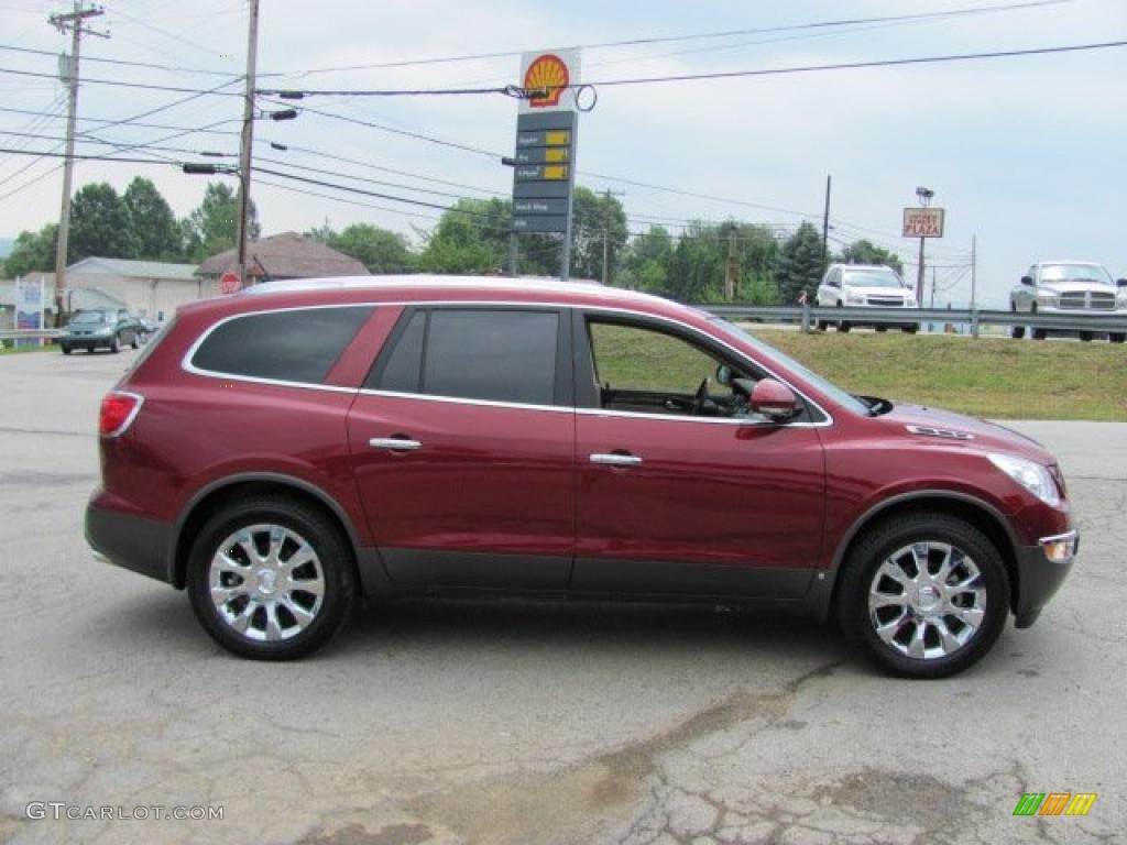 2010 Enclave CXL AWD - Red Jewel Tintcoat / Cashmere/Cocoa photo #13