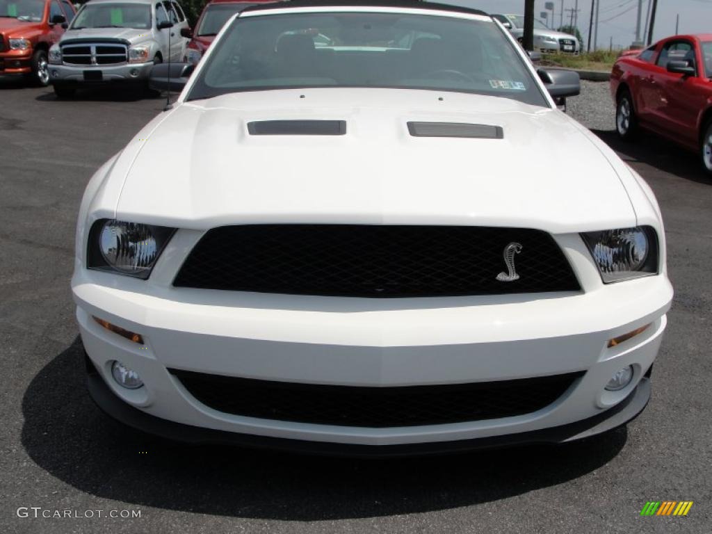 2007 Mustang Shelby GT500 Convertible - Performance White / Black Leather photo #3