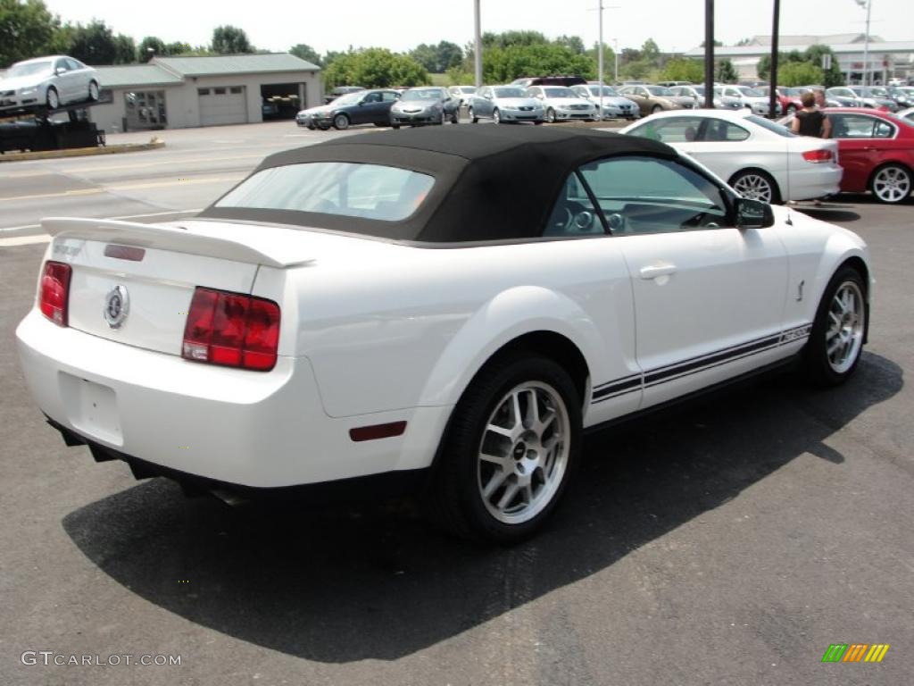 2007 Mustang Shelby GT500 Convertible - Performance White / Black Leather photo #4