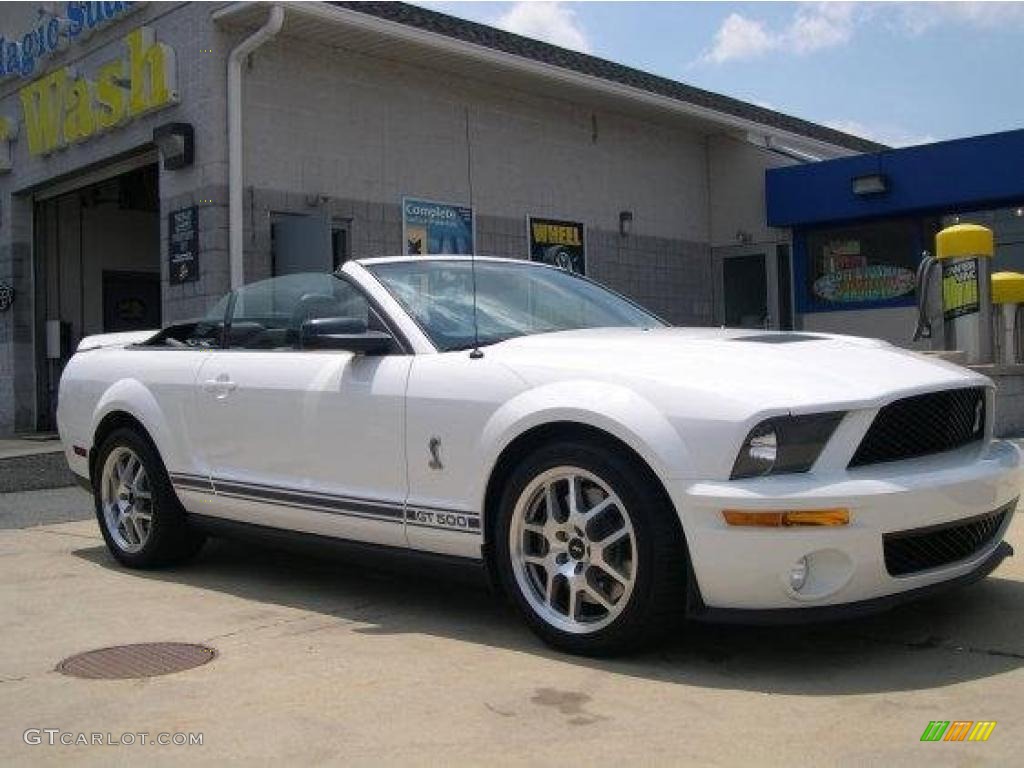 2007 Mustang Shelby GT500 Convertible - Performance White / Black Leather photo #7
