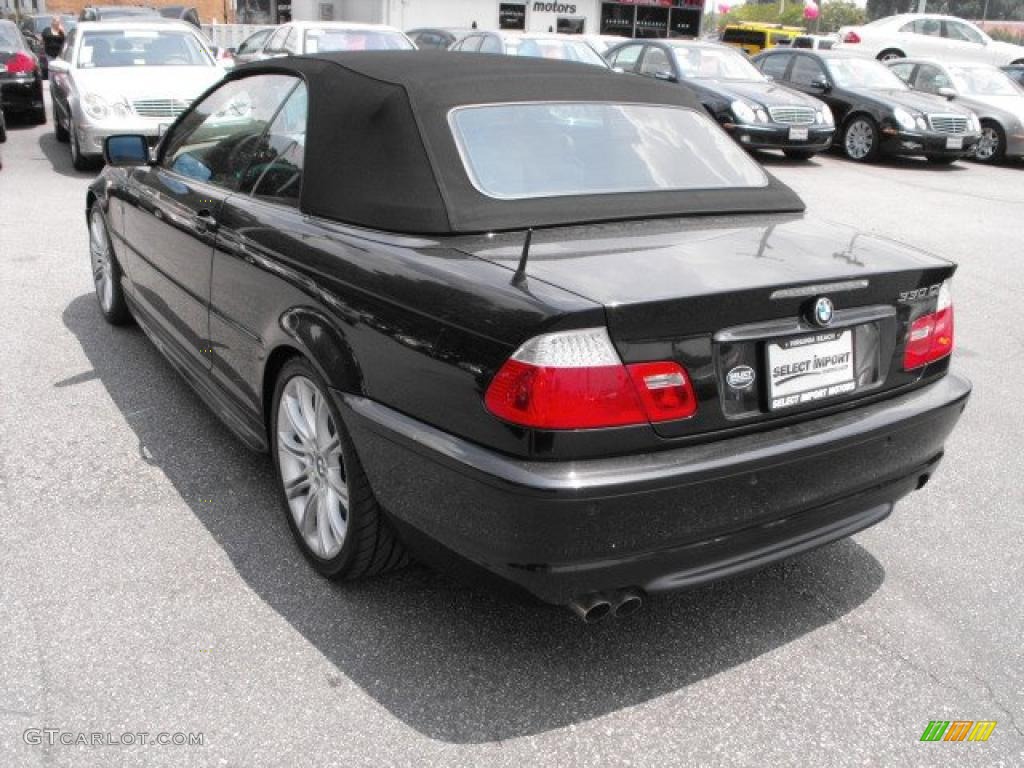 2004 3 Series 330i Convertible - Black Sapphire Metallic / Sand photo #10