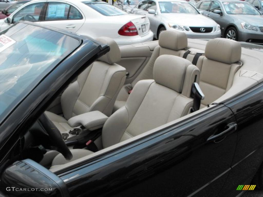 2004 3 Series 330i Convertible - Black Sapphire Metallic / Sand photo #23