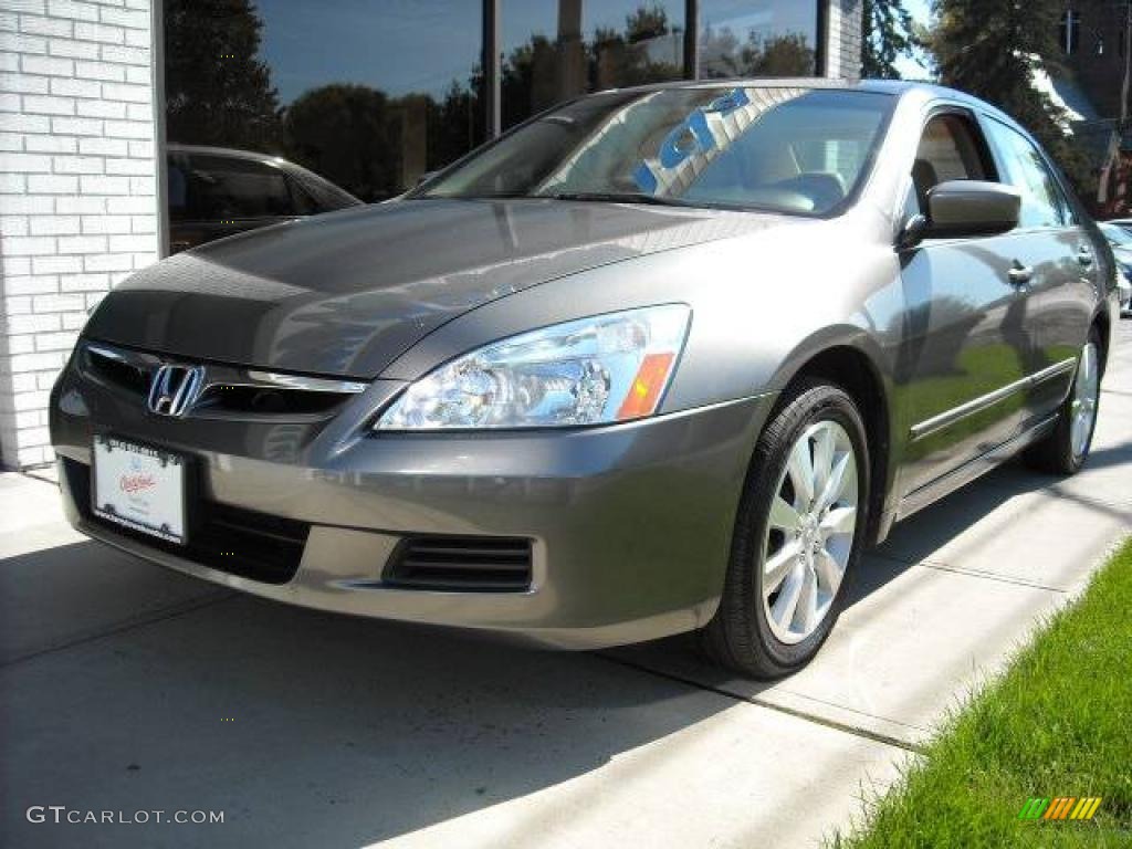 2006 Accord EX-L V6 Sedan - Carbon Bronze Pearl / Ivory photo #1