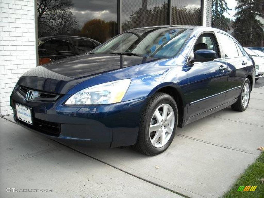 2005 Accord EX-L V6 Sedan - Eternal Blue Pearl / Black photo #1