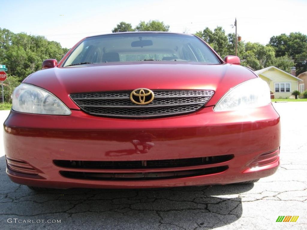 2003 Camry LE - Salsa Red Pearl / Taupe photo #1
