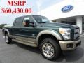 2011 Forest Green Metallic Ford F250 Super Duty King Ranch Crew Cab 4x4  photo #1