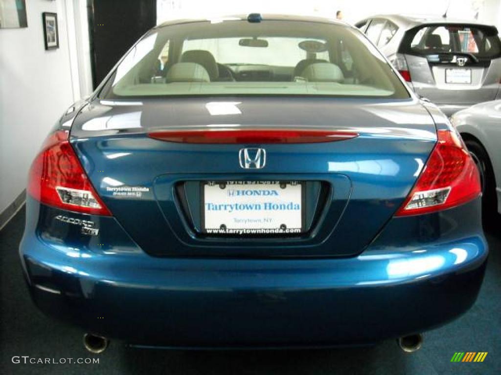2006 Accord EX V6 Coupe - Sapphire Blue Pearl / Ivory photo #3