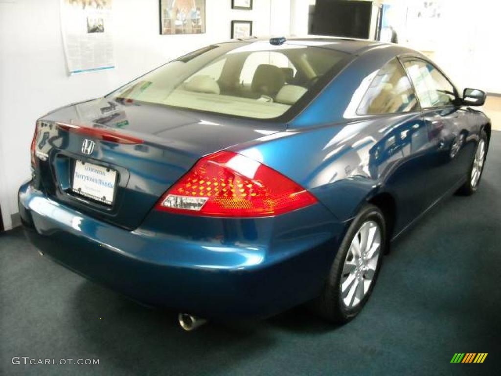 2006 Accord EX V6 Coupe - Sapphire Blue Pearl / Ivory photo #4