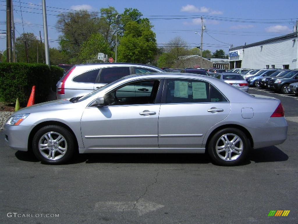 2006 Accord EX Sedan - Alabaster Silver Metallic / Black photo #3