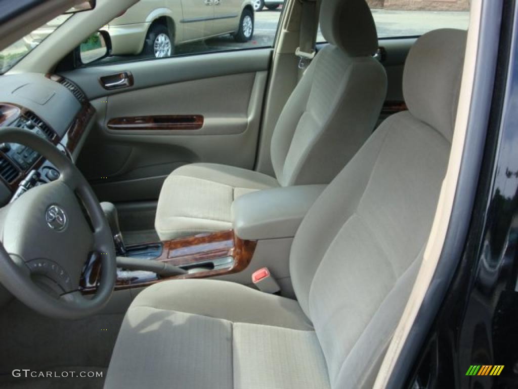 2005 Camry LE V6 - Black / Taupe photo #8