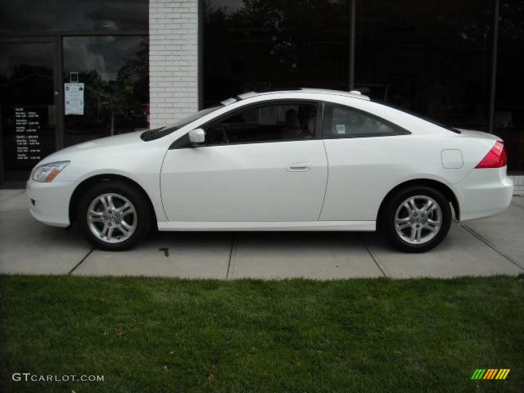 2007 Accord EX Coupe - Taffeta White / Ivory photo #3