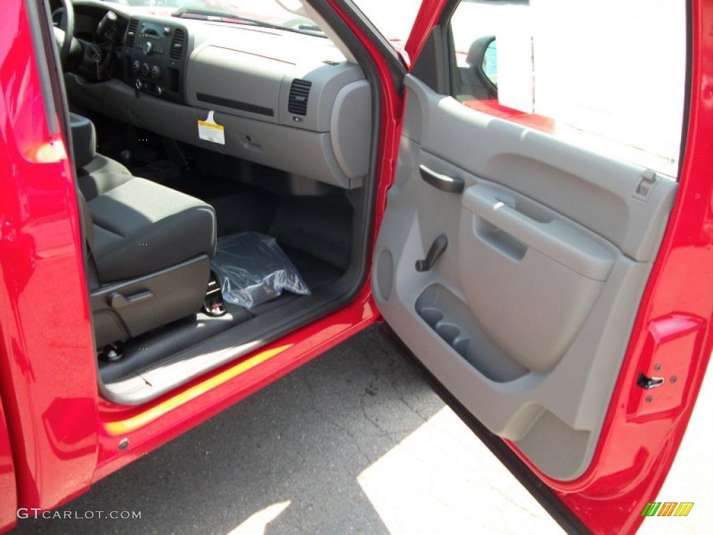 2010 Silverado 1500 Regular Cab 4x4 - Victory Red / Dark Titanium photo #15