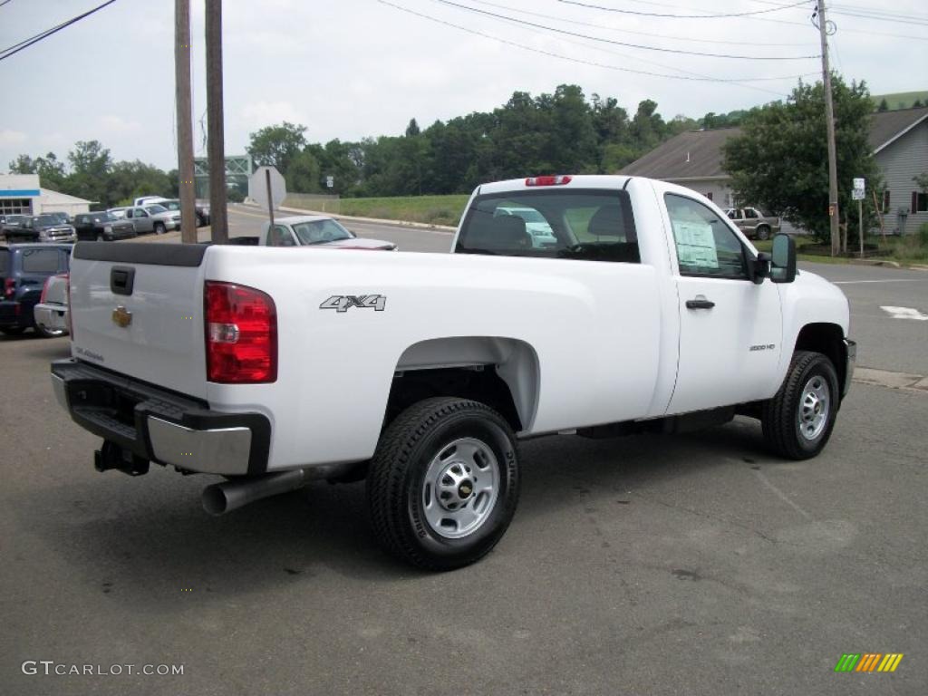 2010 Silverado 2500HD Regular Cab 4x4 - Summit White / Dark Titanium photo #7