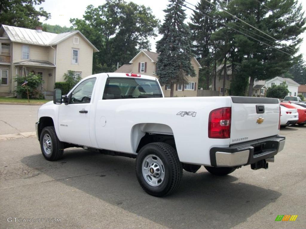 2010 Silverado 2500HD Regular Cab 4x4 - Summit White / Dark Titanium photo #8