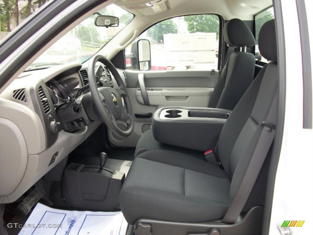2010 Silverado 2500HD Regular Cab 4x4 - Summit White / Dark Titanium photo #10