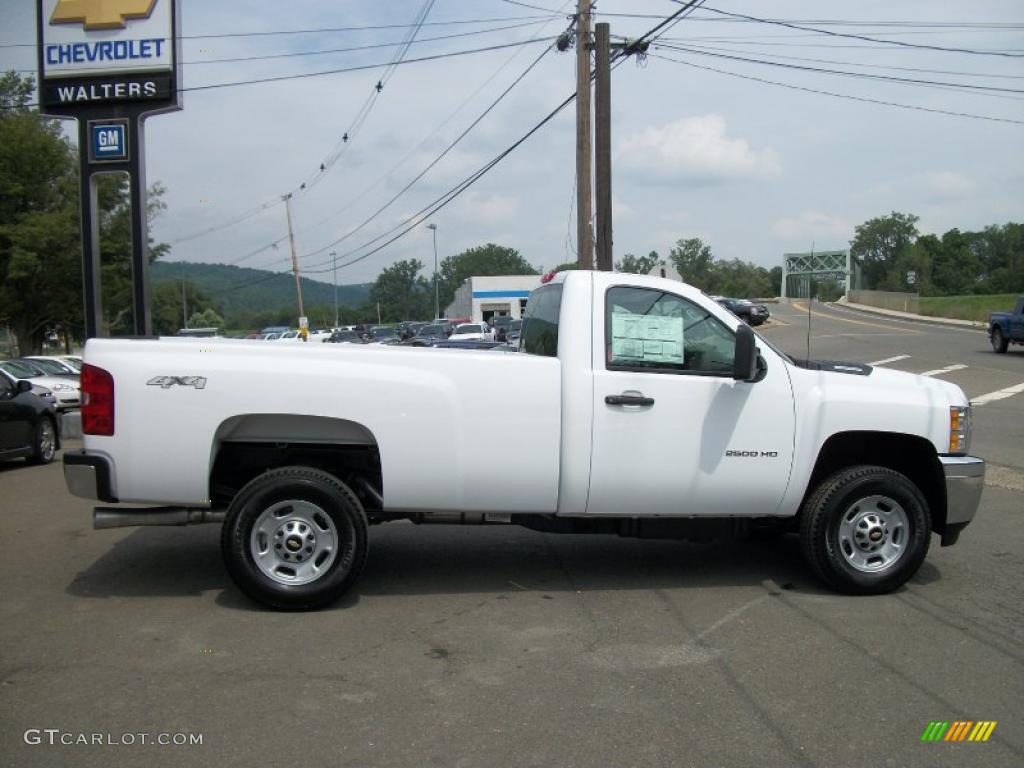 2010 Silverado 2500HD Regular Cab 4x4 - Summit White / Dark Titanium photo #26