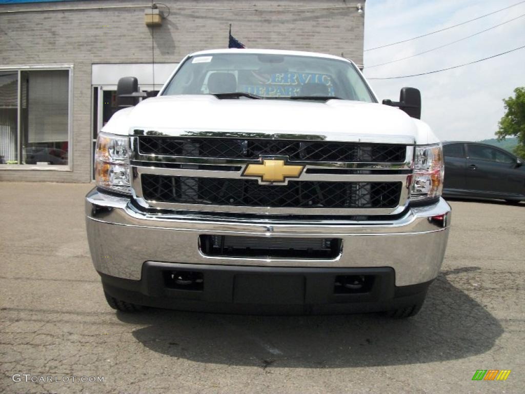 2010 Silverado 2500HD Regular Cab 4x4 - Summit White / Dark Titanium photo #33