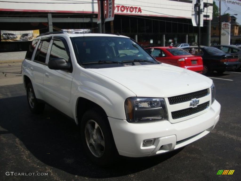 2008 TrailBlazer LT 4x4 - Summit White / Ebony photo #6